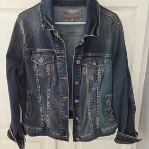 Torrid Dark Blue Denim Jacket
